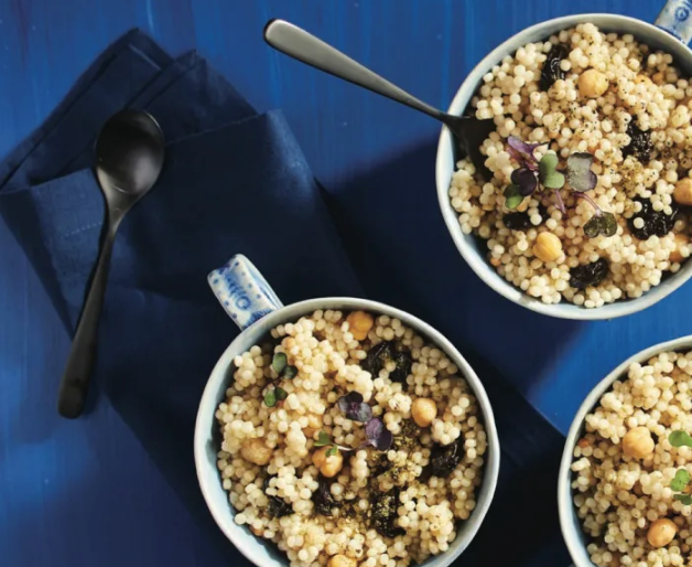 Za’atar Israeli Couscous and Bean Salad